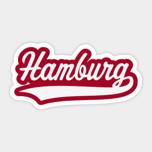 Hamburg (Freie Und Hansestadt / White) Sticker